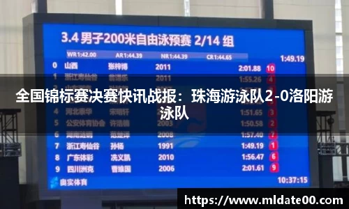 全国锦标赛决赛快讯战报：珠海游泳队2-0洛阳游泳队